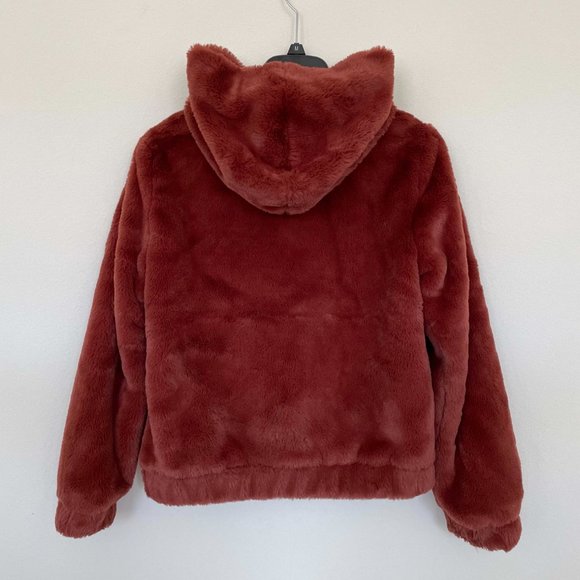 Full Tilt Faux Fur Hooded Bomber Jacket - Picture 4 of 12